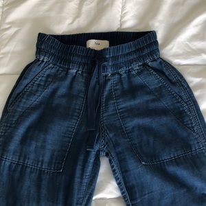 Aritzia chambray pants